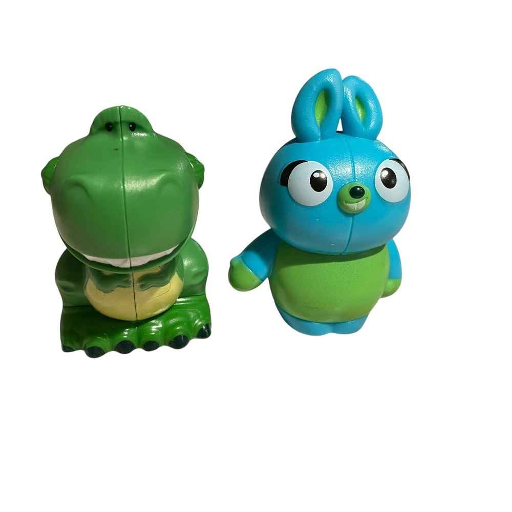 Little People Toy Story Bunny T-Rex Dinosaur Fisher Price Blue Green